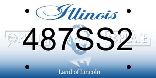 487SS2 Illinois License Plate