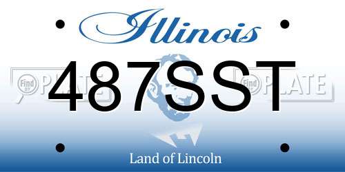 487SST Illinois License Plate