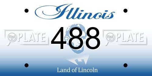 488 Illinois License Plate