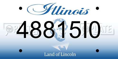 48815I0 Illinois License Plate