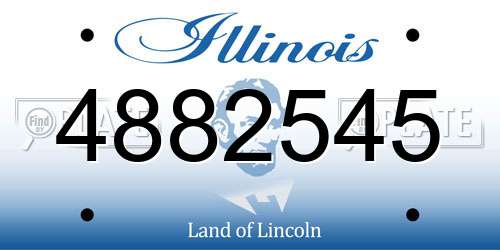 4882545 Illinois License Plate