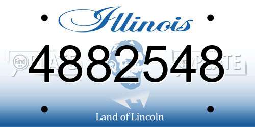 4882548 Illinois License Plate