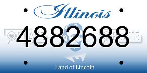4882688 Illinois License Plate