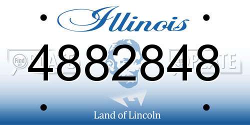 4882848 Illinois License Plate
