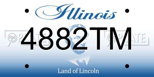 4882TM Illinois License Plate