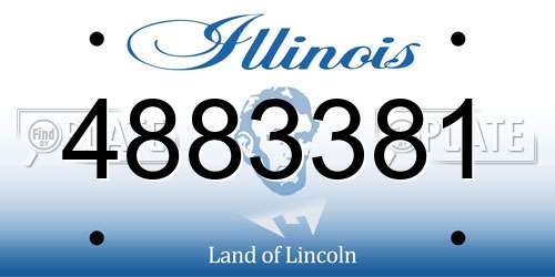 4883381 Illinois License Plate