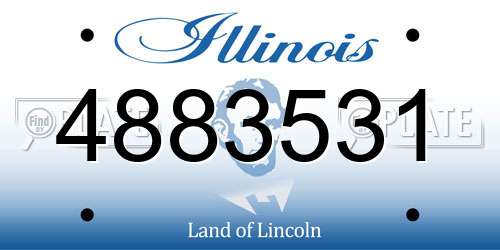 4883531 Illinois License Plate