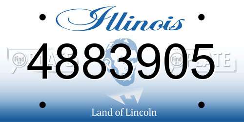4883905 Illinois License Plate