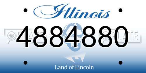 4884880 Illinois License Plate