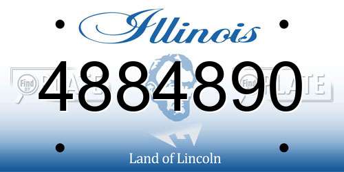4884890 Illinois License Plate