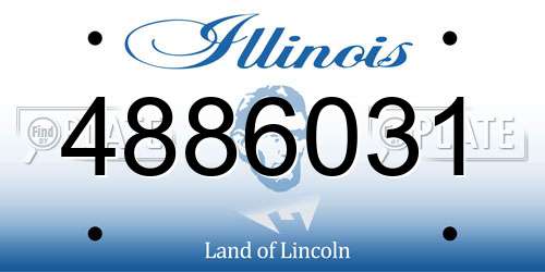 4886031 Illinois License Plate