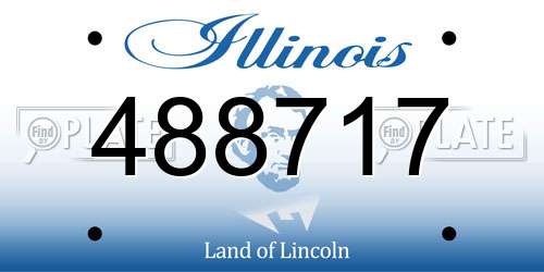 488717 Illinois License Plate