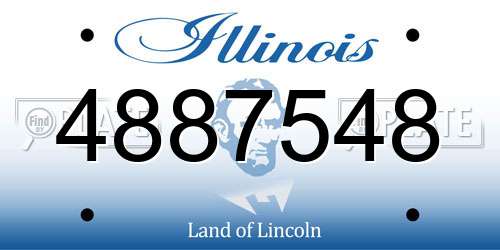 4887548 Illinois License Plate