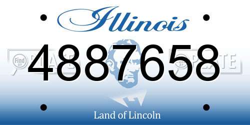 4887658 Illinois License Plate
