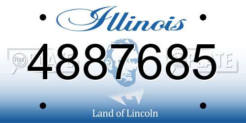 4887685 Illinois License Plate
