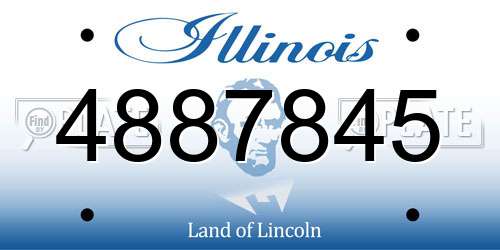 4887845 Illinois License Plate