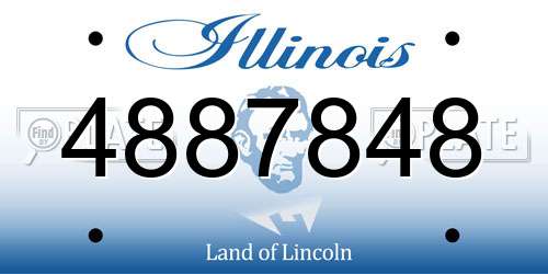 4887848 Illinois License Plate