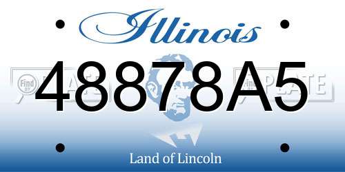 48878A5 Illinois License Plate