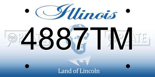 4887TM Illinois License Plate