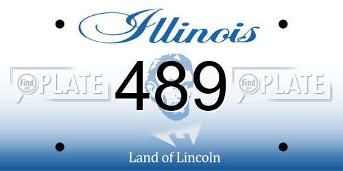 489 Illinois License Plate