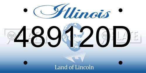 489120D Illinois License Plate