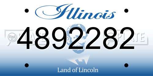4892282 Illinois License Plate