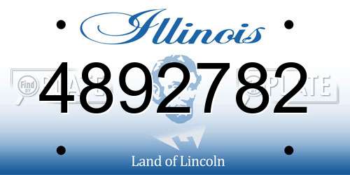 4892782 Illinois License Plate