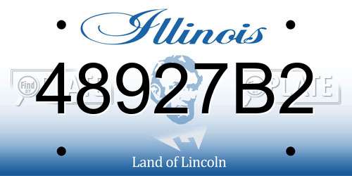 48927B2 Illinois License Plate