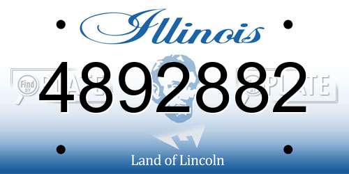 4892882 Illinois License Plate