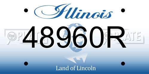 48960R Illinois License Plate