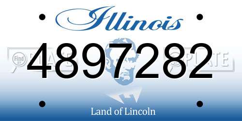 4897282 Illinois License Plate