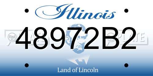 48972B2 Illinois License Plate