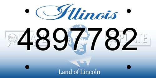 4897782 Illinois License Plate