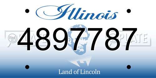 4897787 Illinois License Plate