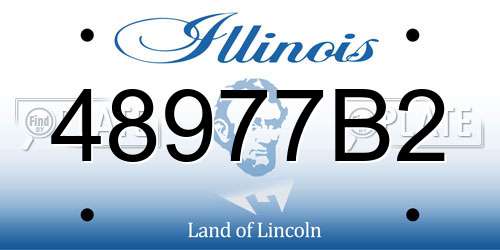 48977B2 Illinois License Plate
