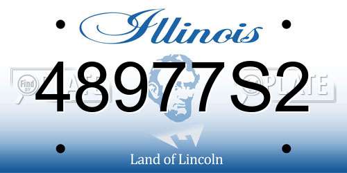 48977S2 Illinois License Plate