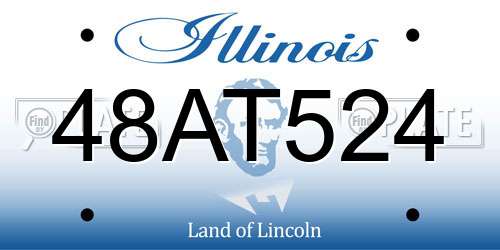 48AT524 Illinois License Plate