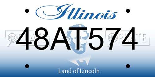 48AT574 Illinois License Plate