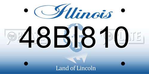48BI810 Illinois License Plate