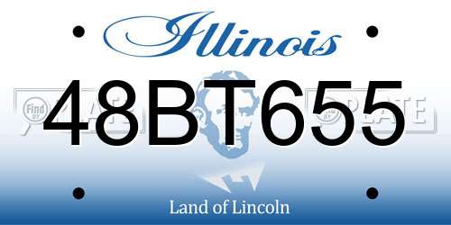 48BT655 Illinois License Plate