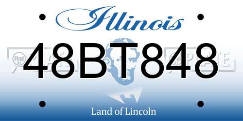 48BT848 Illinois License Plate