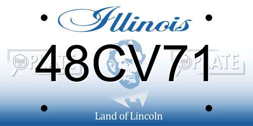 48CV71 Illinois License Plate