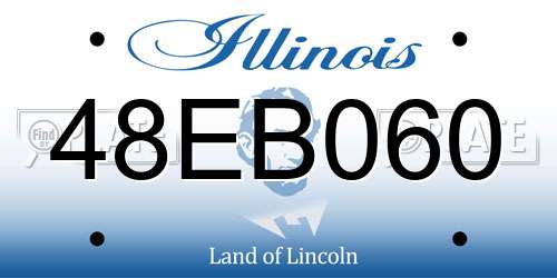 48EB060 Illinois License Plate