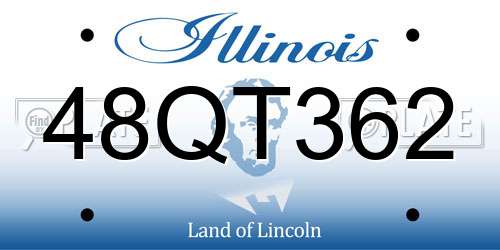 48QT362 Illinois License Plate