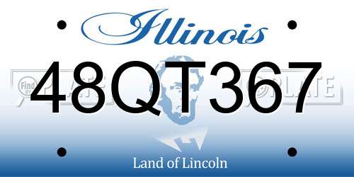 48QT367 Illinois License Plate
