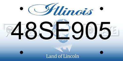 48SE905 Illinois License Plate