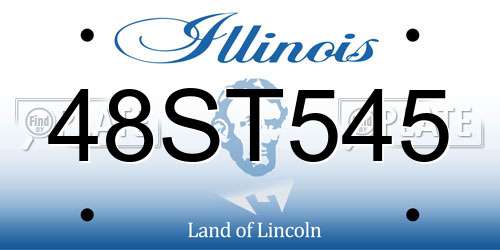 48ST545 Illinois License Plate