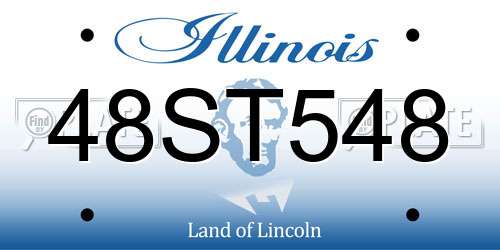 48ST548 Illinois License Plate