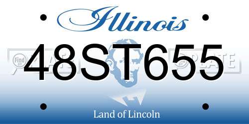 48ST655 Illinois License Plate