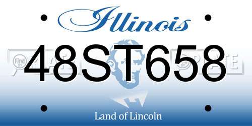 48ST658 Illinois License Plate